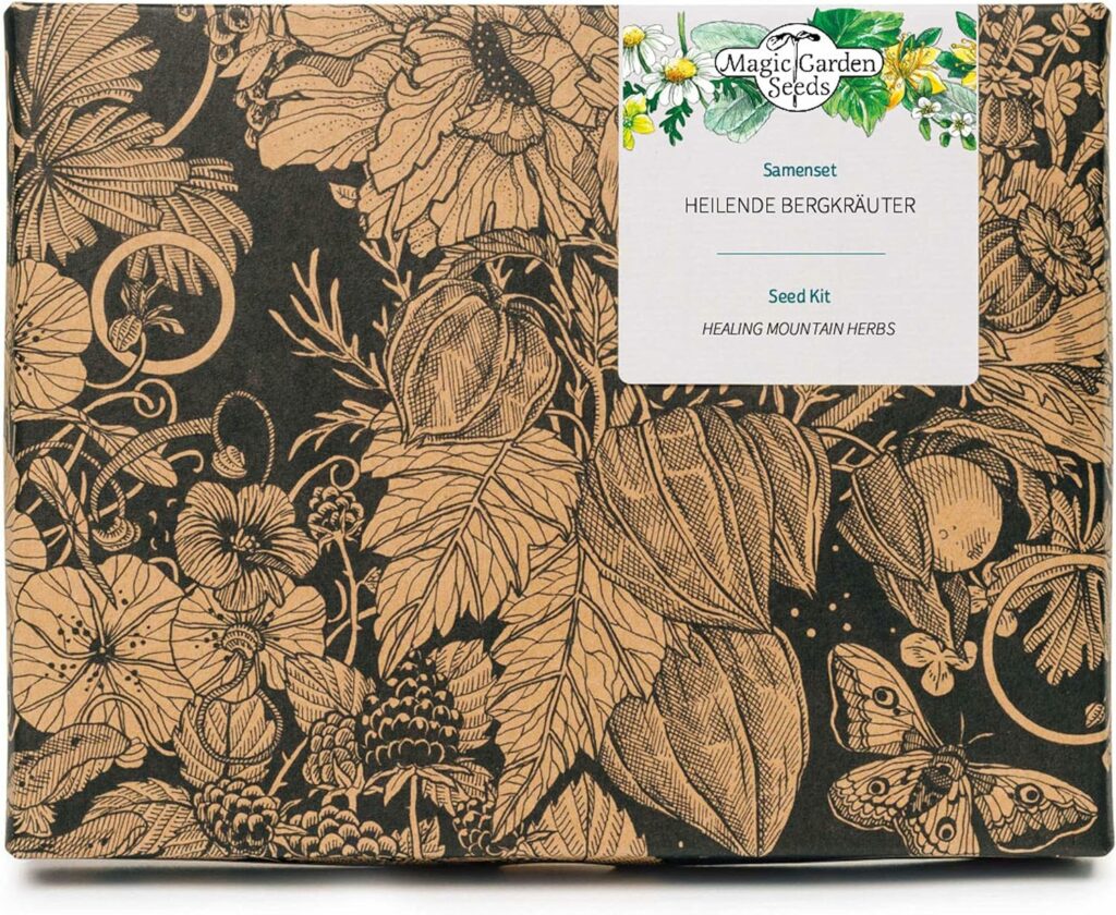 Hierbas curativas de la montaña- Set de regalo de semillas con 6 tradicionales plantas medicinales
