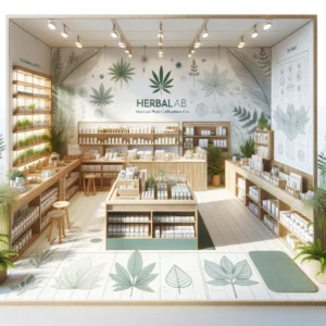 interior de herbalab generado por IA